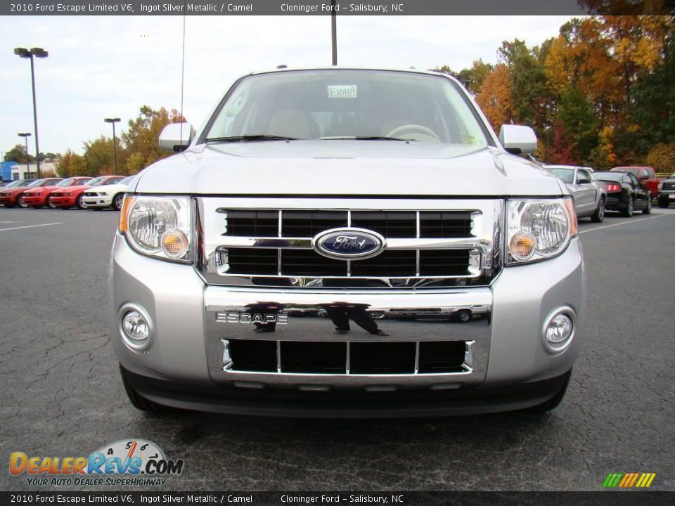 2010 Ford Escape Limited V6 Ingot Silver Metallic / Camel Photo #7