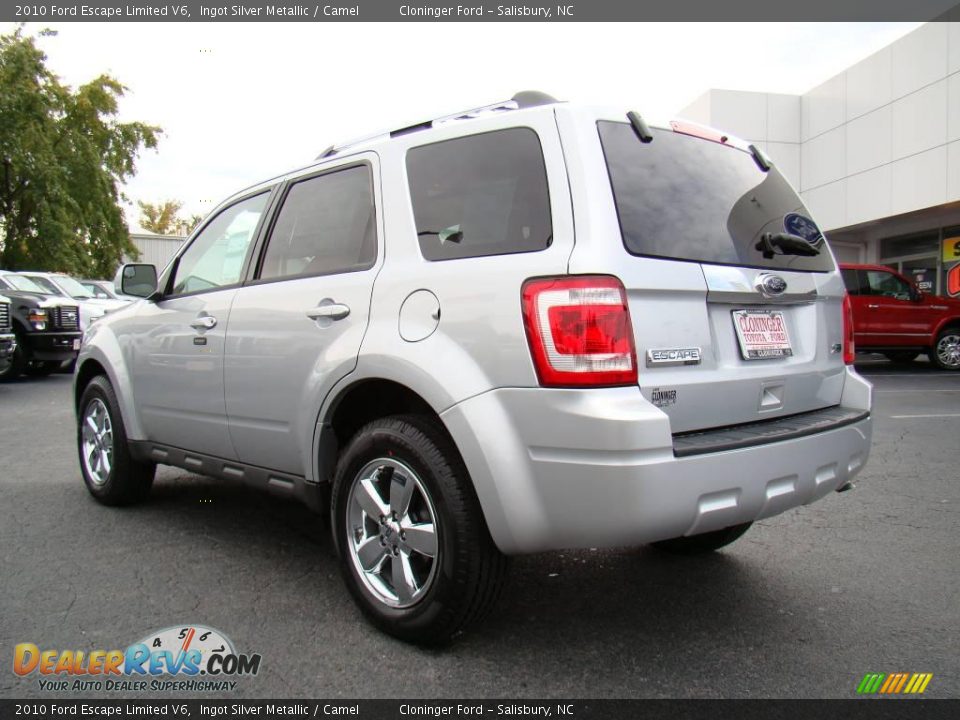 2010 Ford Escape Limited V6 Ingot Silver Metallic / Camel Photo #28