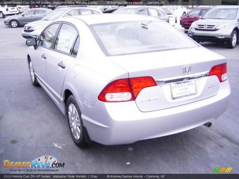 2010 Honda Civic DX-VP Sedan Alabaster Silver Metallic / Gray Photo #2