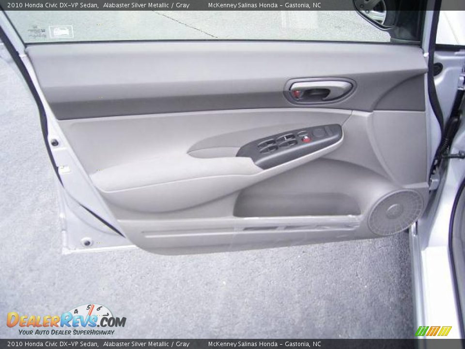 2010 Honda Civic DX-VP Sedan Alabaster Silver Metallic / Gray Photo #7