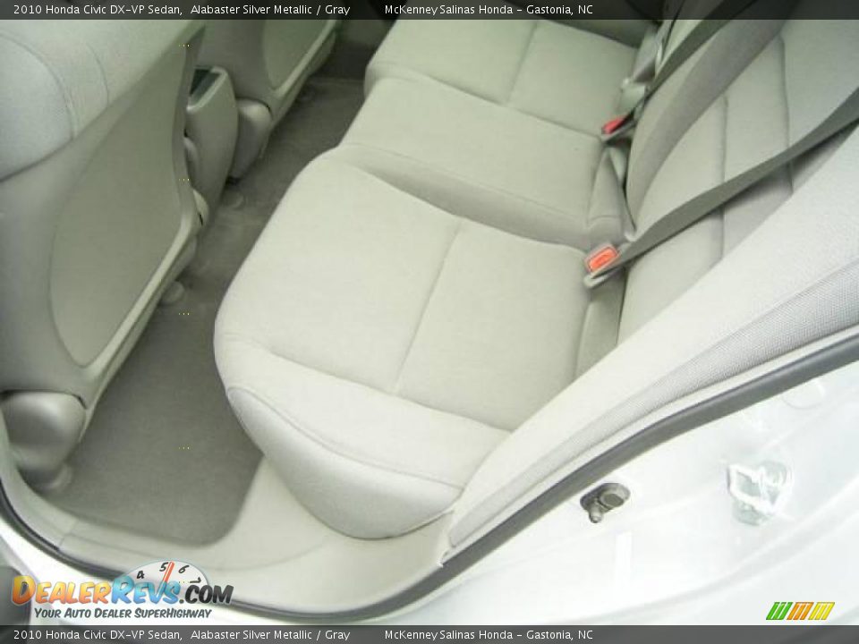 2010 Honda Civic DX-VP Sedan Alabaster Silver Metallic / Gray Photo #12