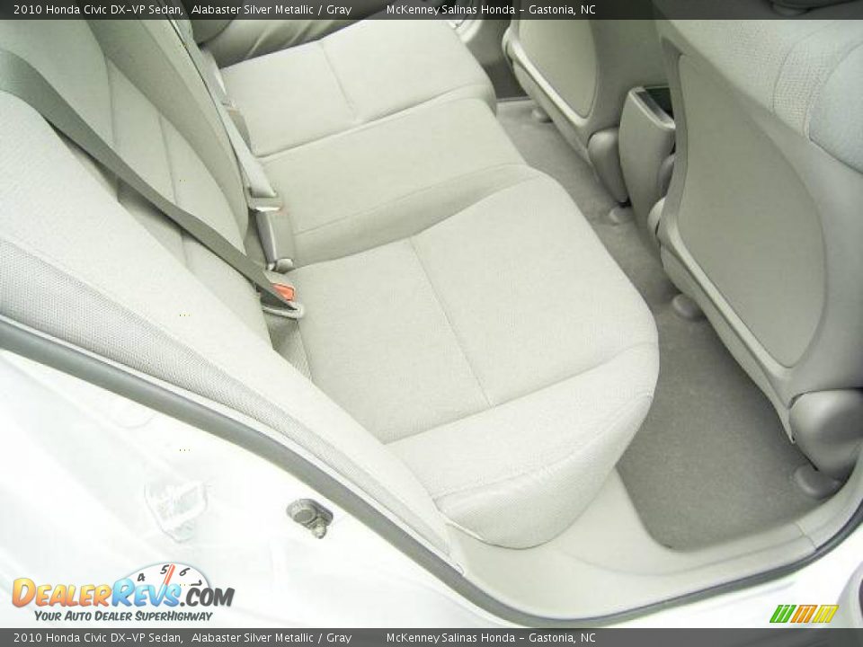2010 Honda Civic DX-VP Sedan Alabaster Silver Metallic / Gray Photo #14