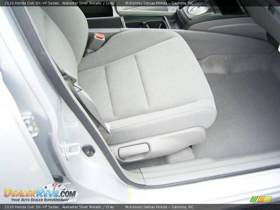 2010 Honda Civic DX-VP Sedan Alabaster Silver Metallic / Gray Photo #15
