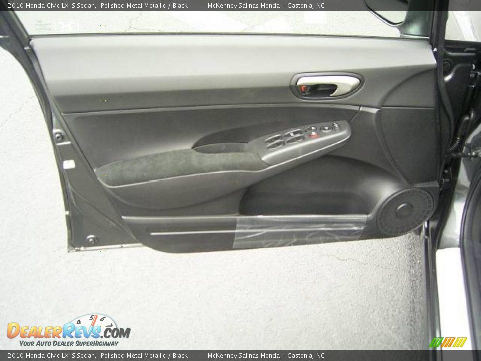 2010 Honda Civic LX-S Sedan Polished Metal Metallic / Black Photo #7