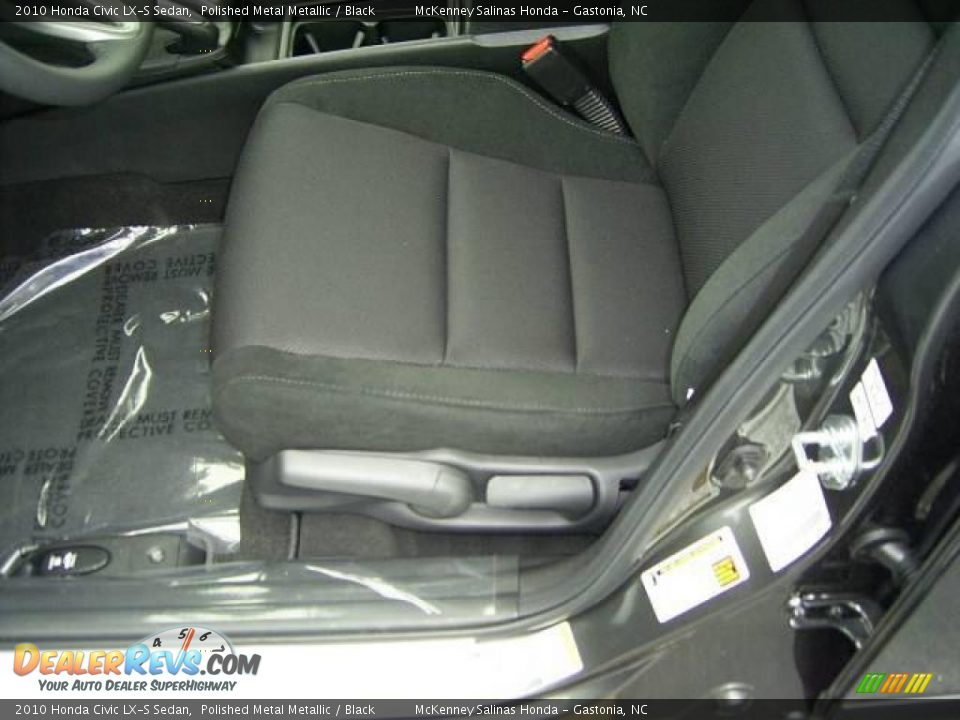 2010 Honda Civic LX-S Sedan Polished Metal Metallic / Black Photo #8