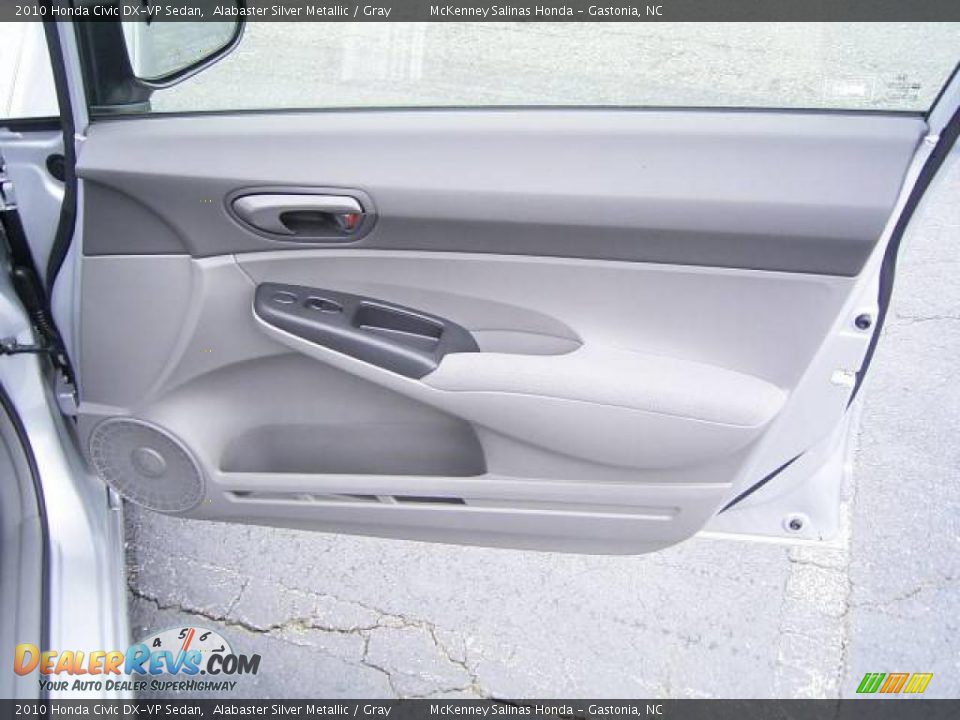 2010 Honda Civic DX-VP Sedan Alabaster Silver Metallic / Gray Photo #17