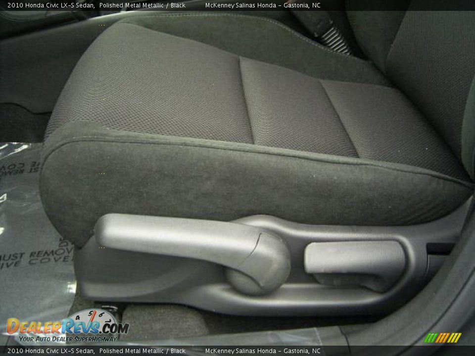 2010 Honda Civic LX-S Sedan Polished Metal Metallic / Black Photo #9