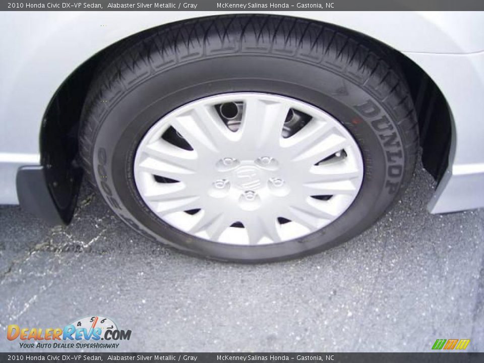 2010 Honda Civic DX-VP Sedan Alabaster Silver Metallic / Gray Photo #18