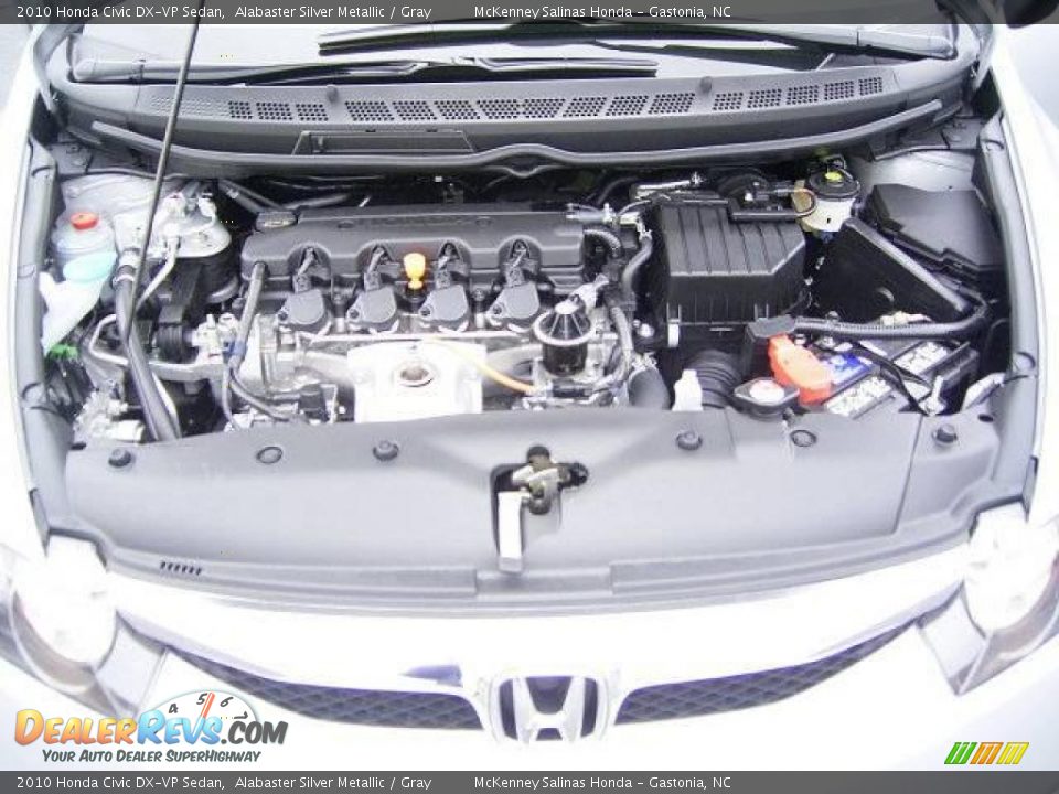 2010 Honda Civic DX-VP Sedan Alabaster Silver Metallic / Gray Photo #20