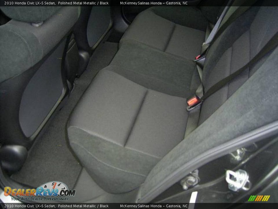 2010 Honda Civic LX-S Sedan Polished Metal Metallic / Black Photo #12