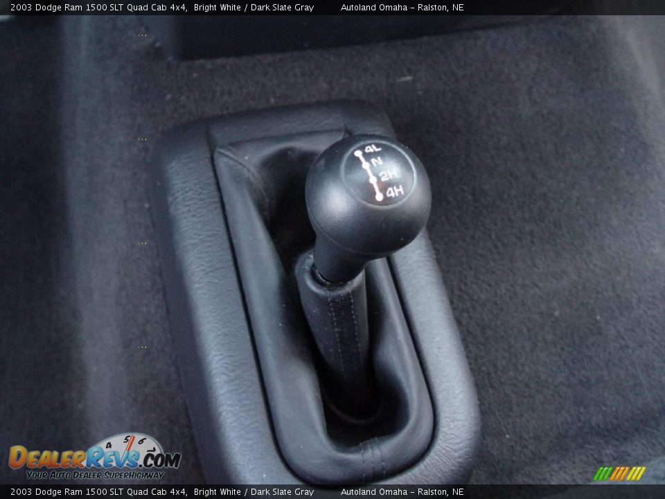 2003 Dodge Ram 1500 SLT Quad Cab 4x4 Bright White / Dark Slate Gray Photo #15