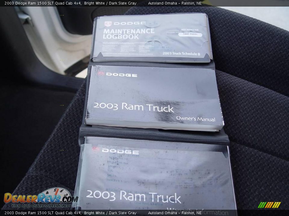 2003 Dodge Ram 1500 SLT Quad Cab 4x4 Bright White / Dark Slate Gray Photo #16
