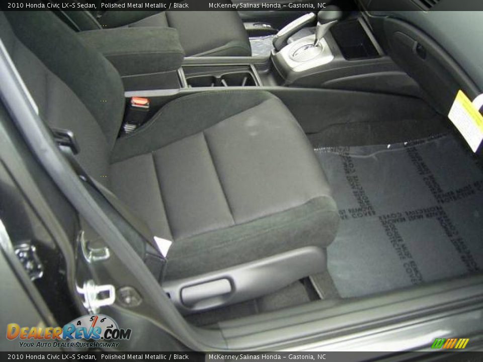 2010 Honda Civic LX-S Sedan Polished Metal Metallic / Black Photo #15