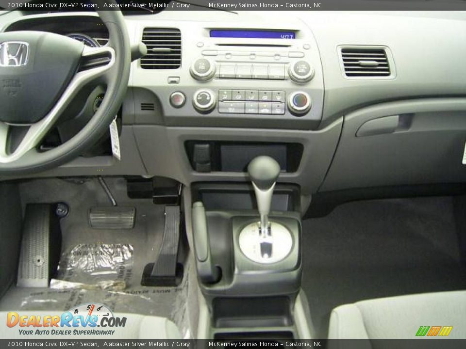2010 Honda Civic DX-VP Sedan Alabaster Silver Metallic / Gray Photo #23