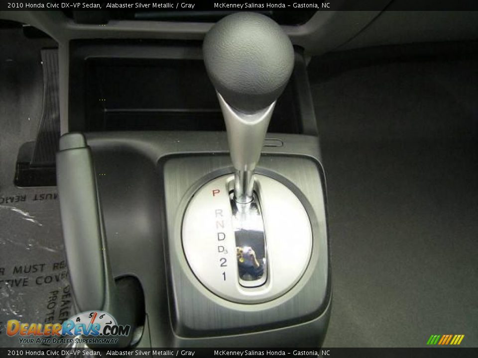 2010 Honda Civic DX-VP Sedan Alabaster Silver Metallic / Gray Photo #24