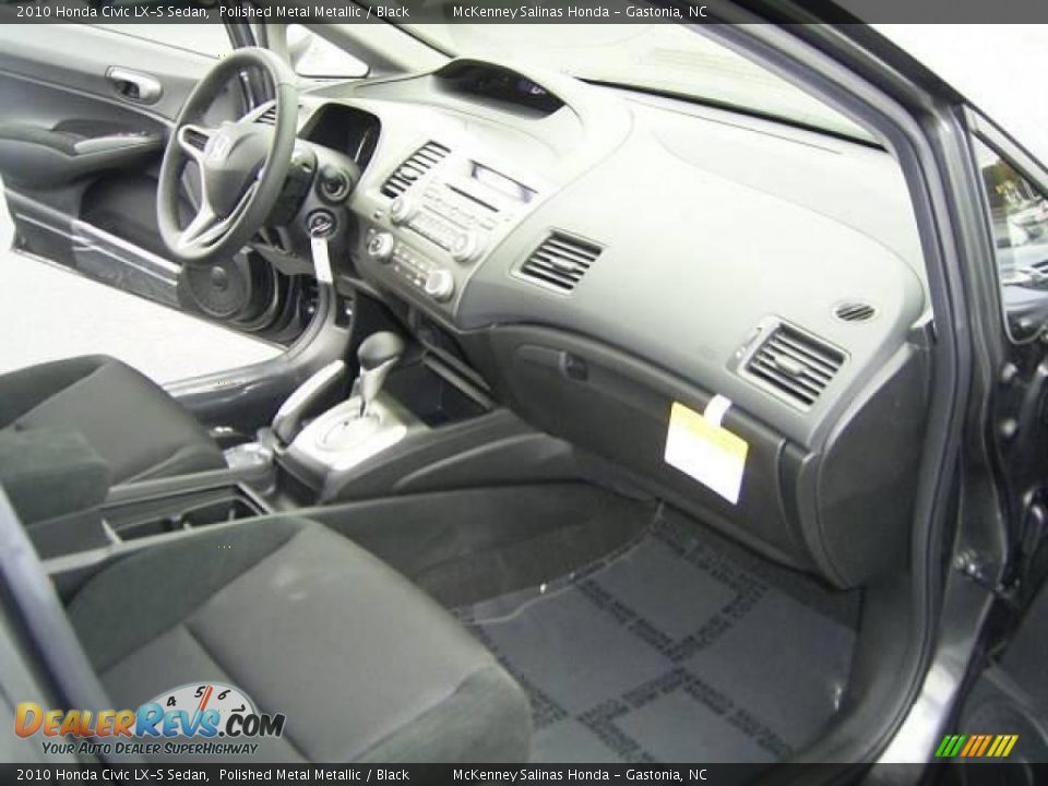 2010 Honda Civic LX-S Sedan Polished Metal Metallic / Black Photo #16