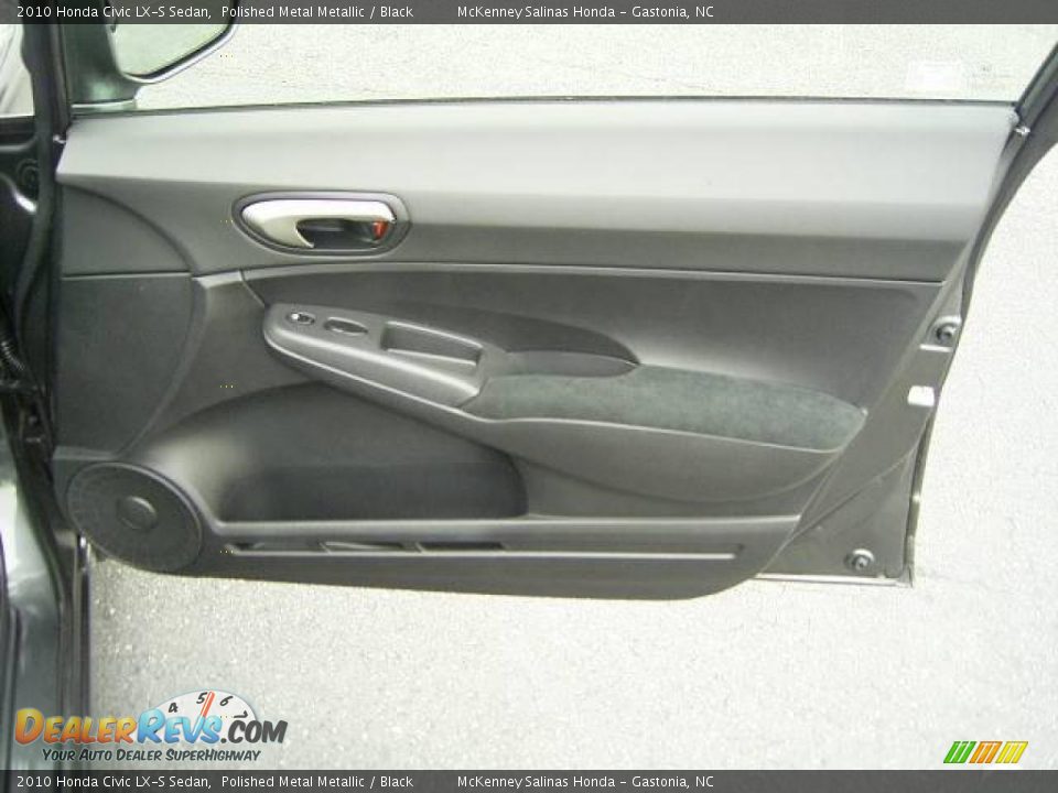 2010 Honda Civic LX-S Sedan Polished Metal Metallic / Black Photo #17
