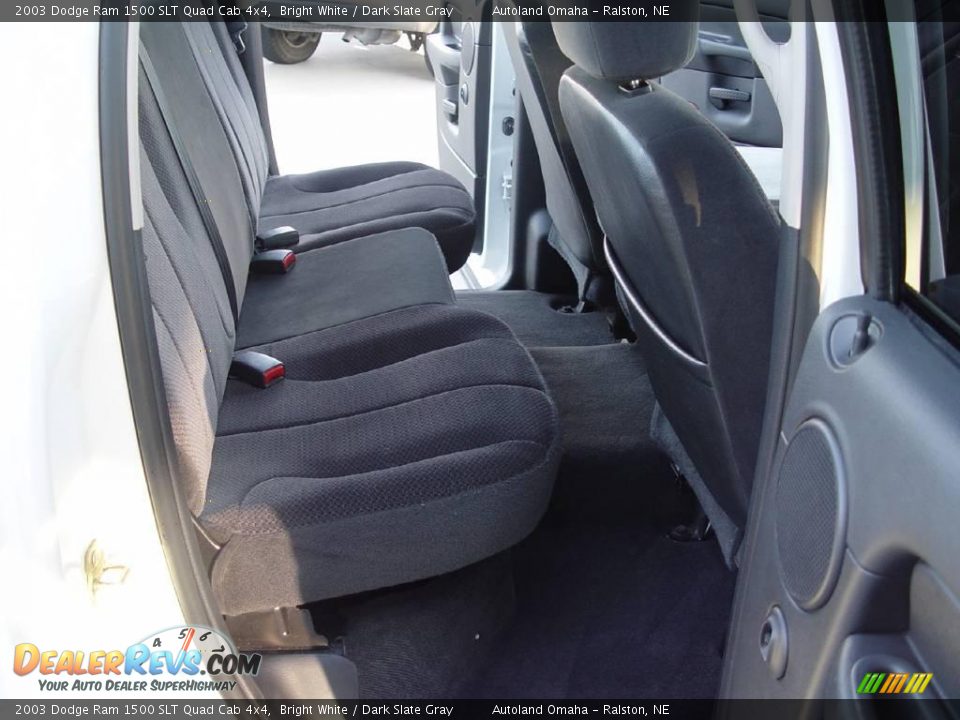 2003 Dodge Ram 1500 SLT Quad Cab 4x4 Bright White / Dark Slate Gray Photo #20