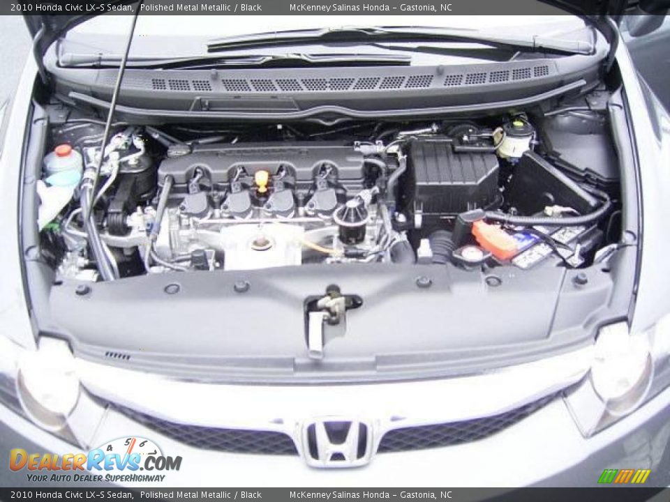 2010 Honda Civic LX-S Sedan Polished Metal Metallic / Black Photo #20