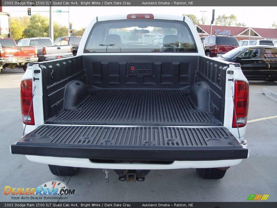 2003 Dodge Ram 1500 SLT Quad Cab 4x4 Bright White / Dark Slate Gray Photo #23