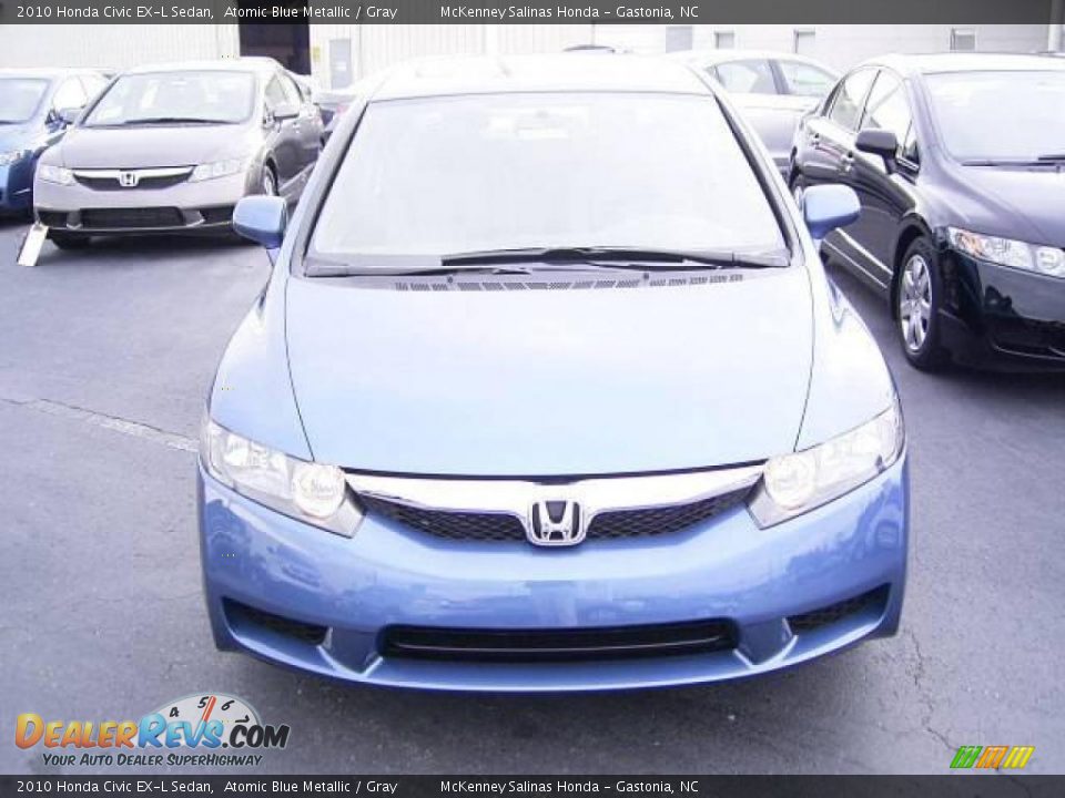 2010 Honda Civic EX-L Sedan Atomic Blue Metallic / Gray Photo #6