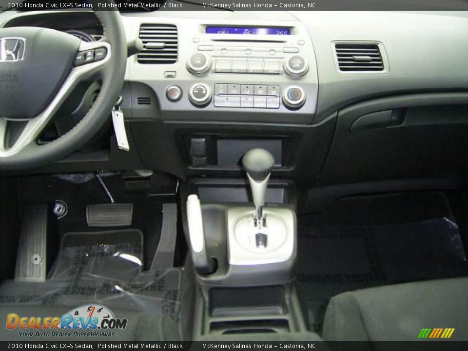 2010 Honda Civic LX-S Sedan Polished Metal Metallic / Black Photo #23