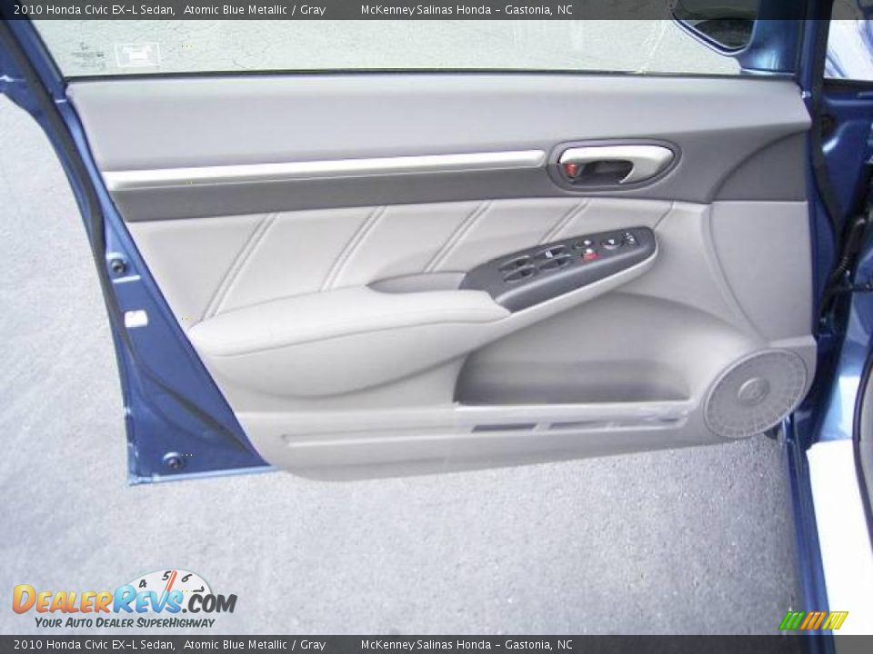 2010 Honda Civic EX-L Sedan Atomic Blue Metallic / Gray Photo #7