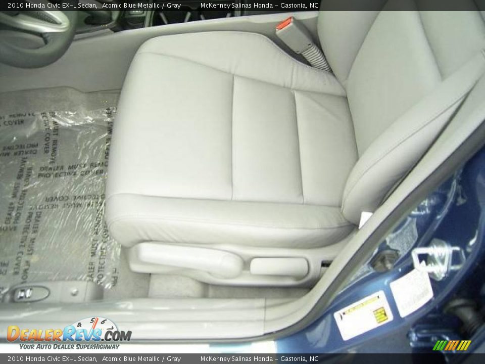 2010 Honda Civic EX-L Sedan Atomic Blue Metallic / Gray Photo #8