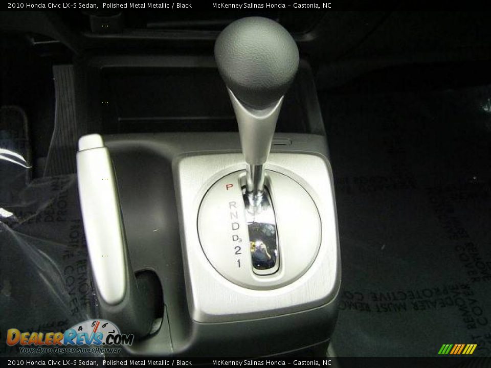2010 Honda Civic LX-S Sedan Polished Metal Metallic / Black Photo #24