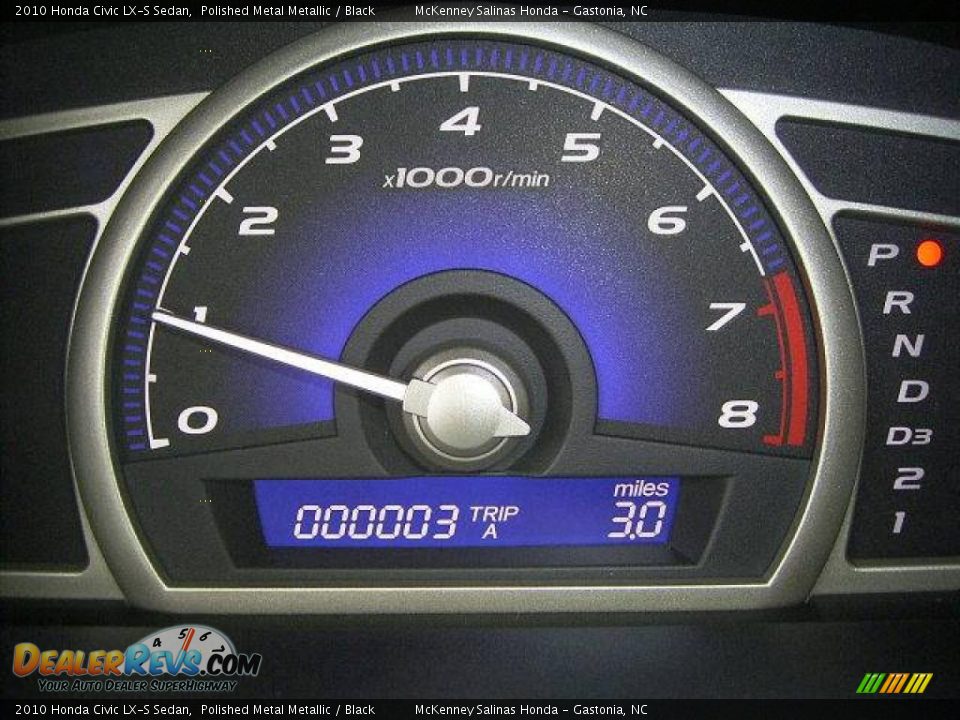 2010 Honda Civic LX-S Sedan Polished Metal Metallic / Black Photo #26