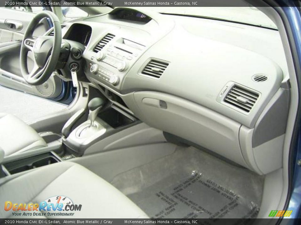 2010 Honda Civic EX-L Sedan Atomic Blue Metallic / Gray Photo #16