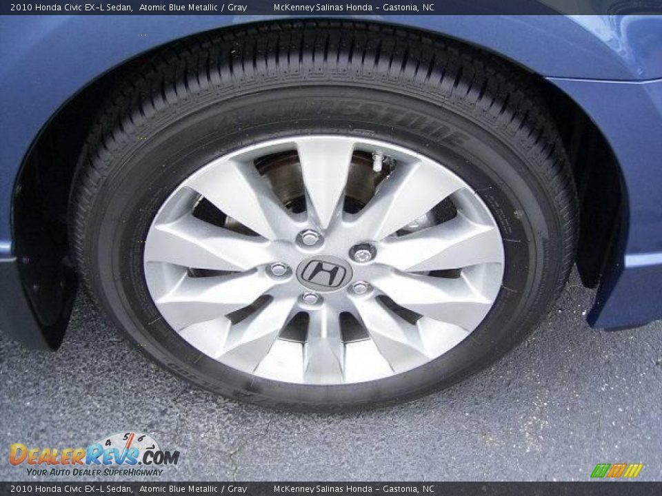 2010 Honda Civic EX-L Sedan Atomic Blue Metallic / Gray Photo #18