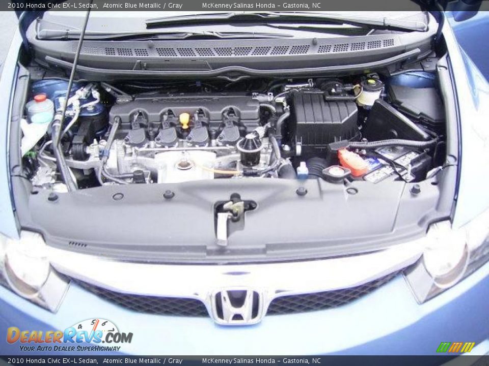 2010 Honda Civic EX-L Sedan Atomic Blue Metallic / Gray Photo #20