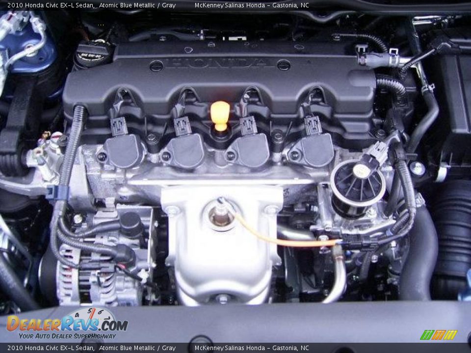2010 Honda Civic EX-L Sedan Atomic Blue Metallic / Gray Photo #21