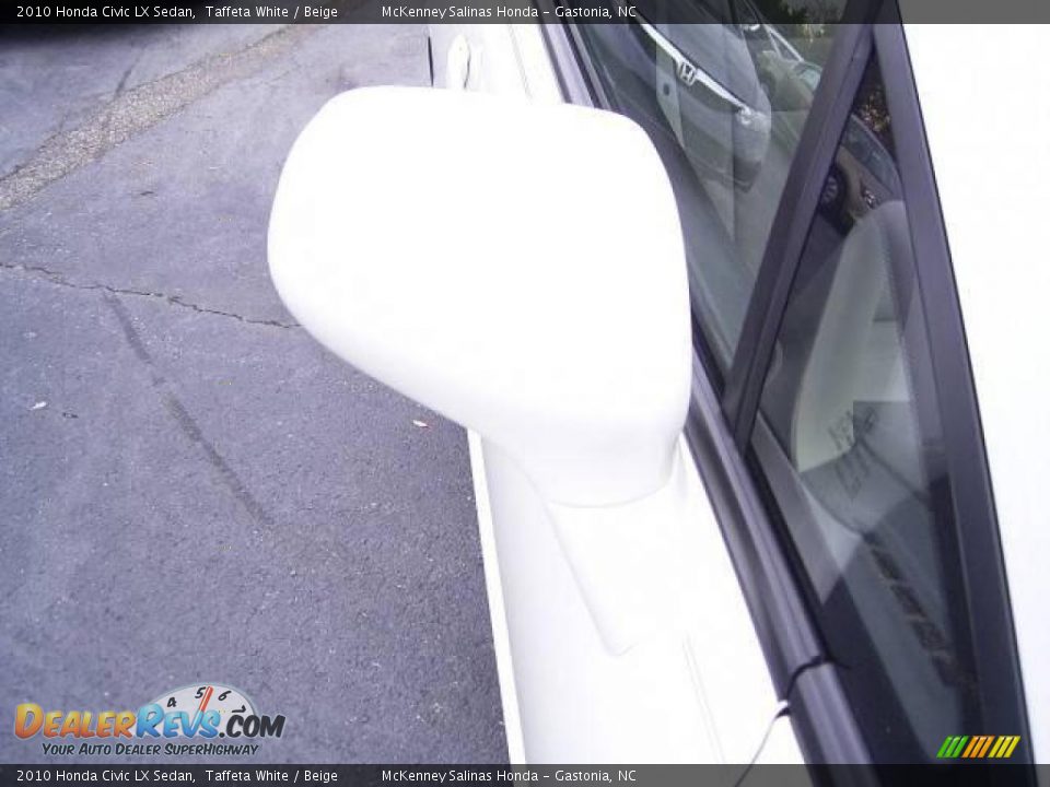 2010 Honda Civic LX Sedan Taffeta White / Beige Photo #18