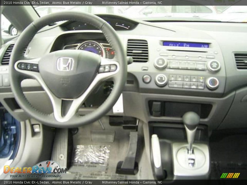 2010 Honda Civic EX-L Sedan Atomic Blue Metallic / Gray Photo #22