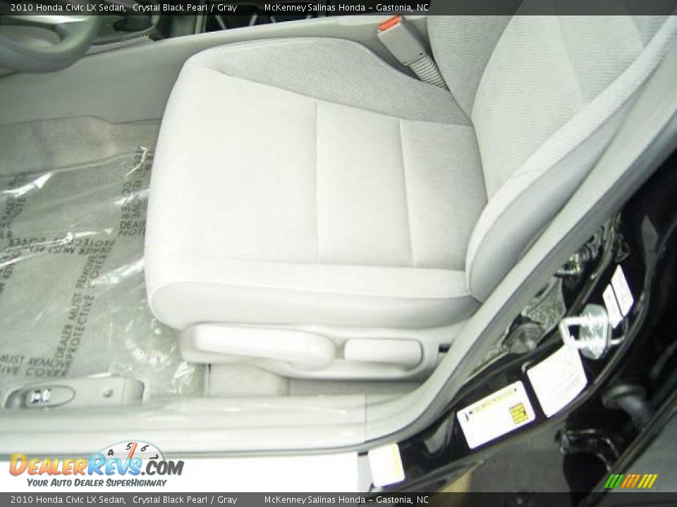 2010 Honda Civic LX Sedan Crystal Black Pearl / Gray Photo #8