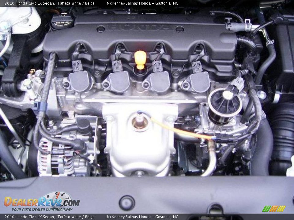 2010 Honda Civic LX Sedan Taffeta White / Beige Photo #20