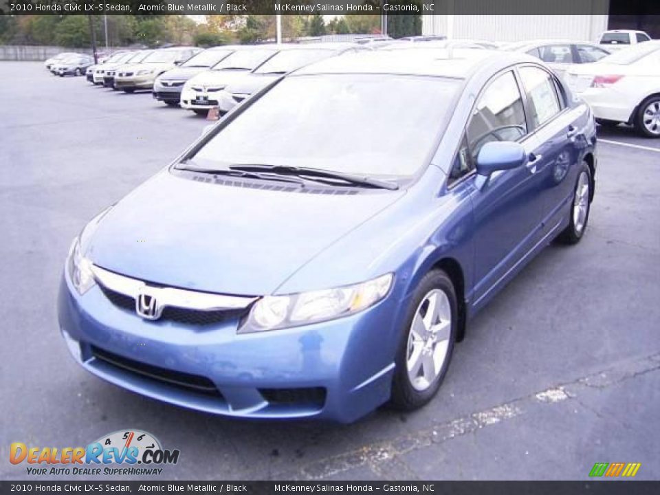 2010 Honda Civic LX-S Sedan Atomic Blue Metallic / Black Photo #1