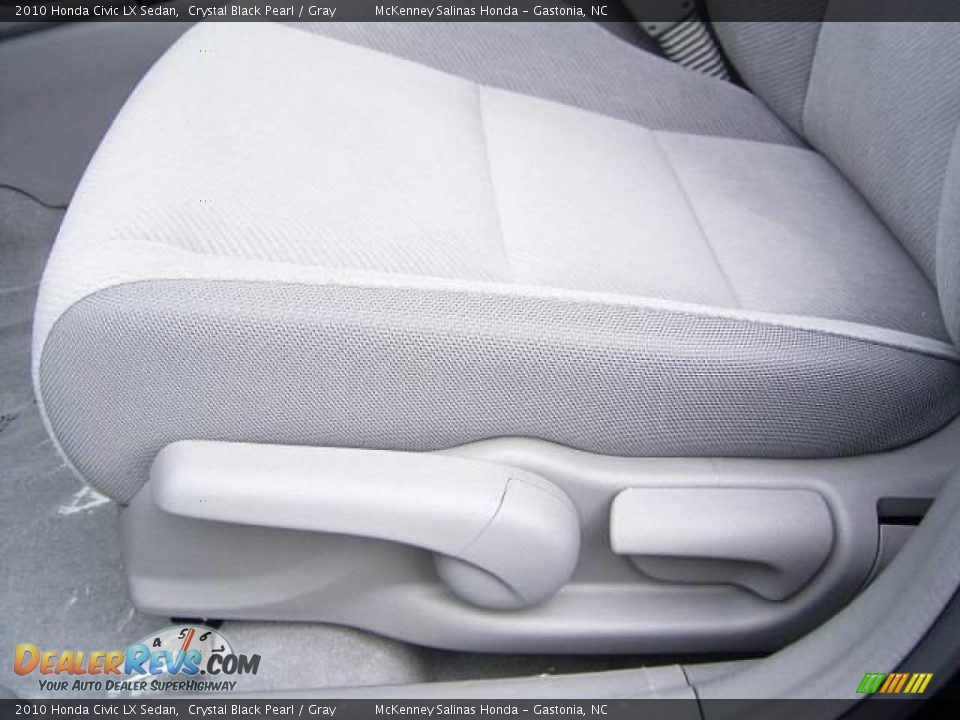 2010 Honda Civic LX Sedan Crystal Black Pearl / Gray Photo #9
