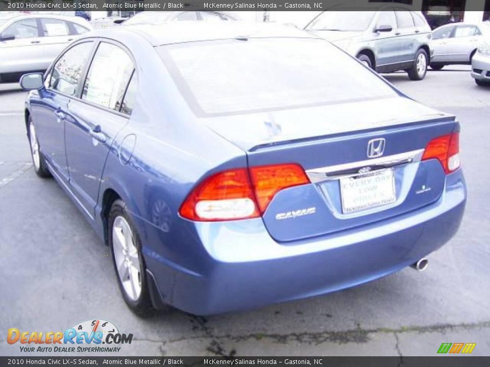 2010 Honda Civic LX-S Sedan Atomic Blue Metallic / Black Photo #2