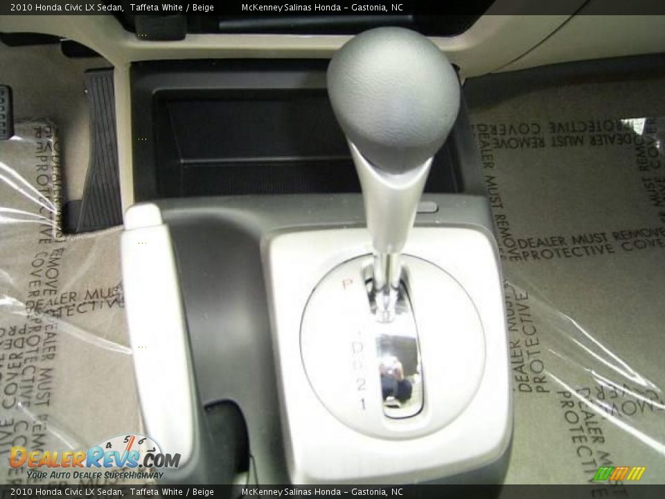 2010 Honda Civic LX Sedan Taffeta White / Beige Photo #23