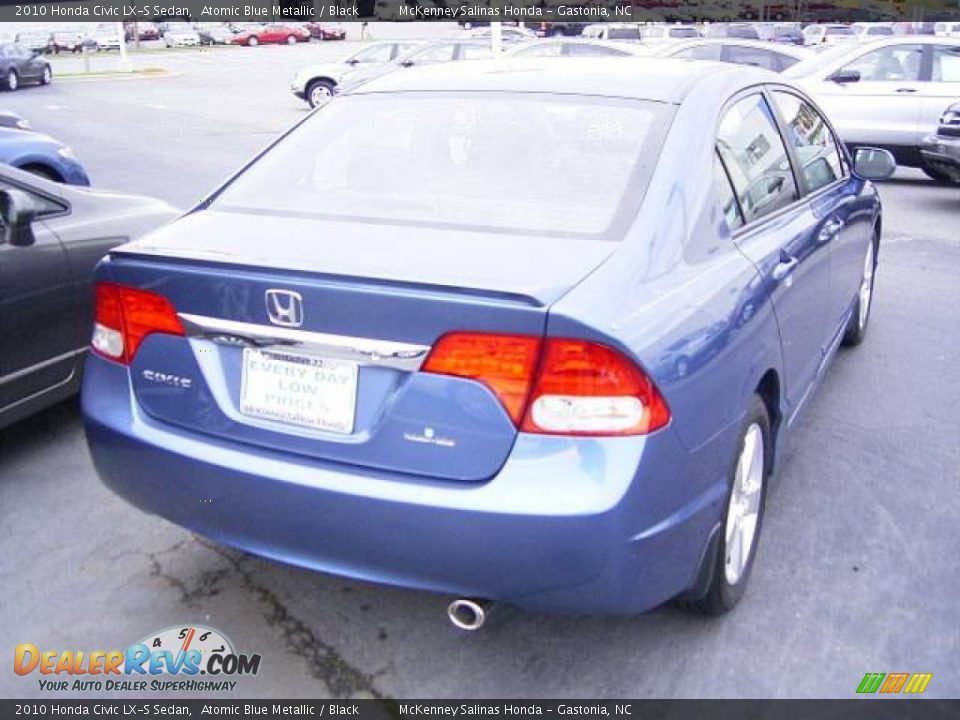 2010 Honda Civic LX-S Sedan Atomic Blue Metallic / Black Photo #4