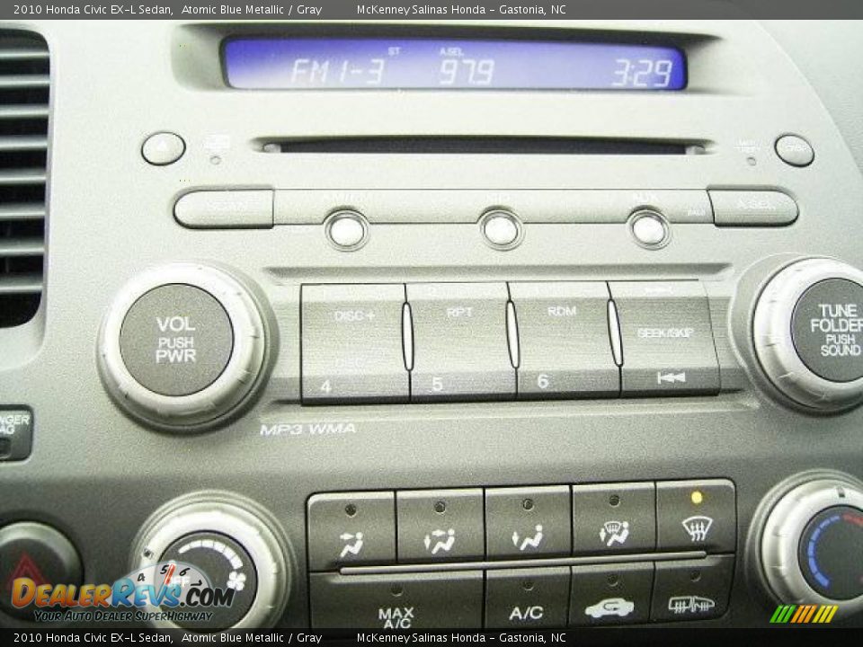 2010 Honda Civic EX-L Sedan Atomic Blue Metallic / Gray Photo #26