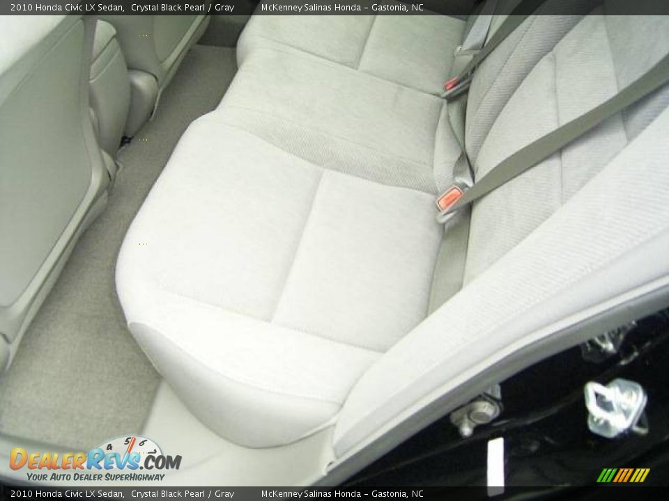 2010 Honda Civic LX Sedan Crystal Black Pearl / Gray Photo #12