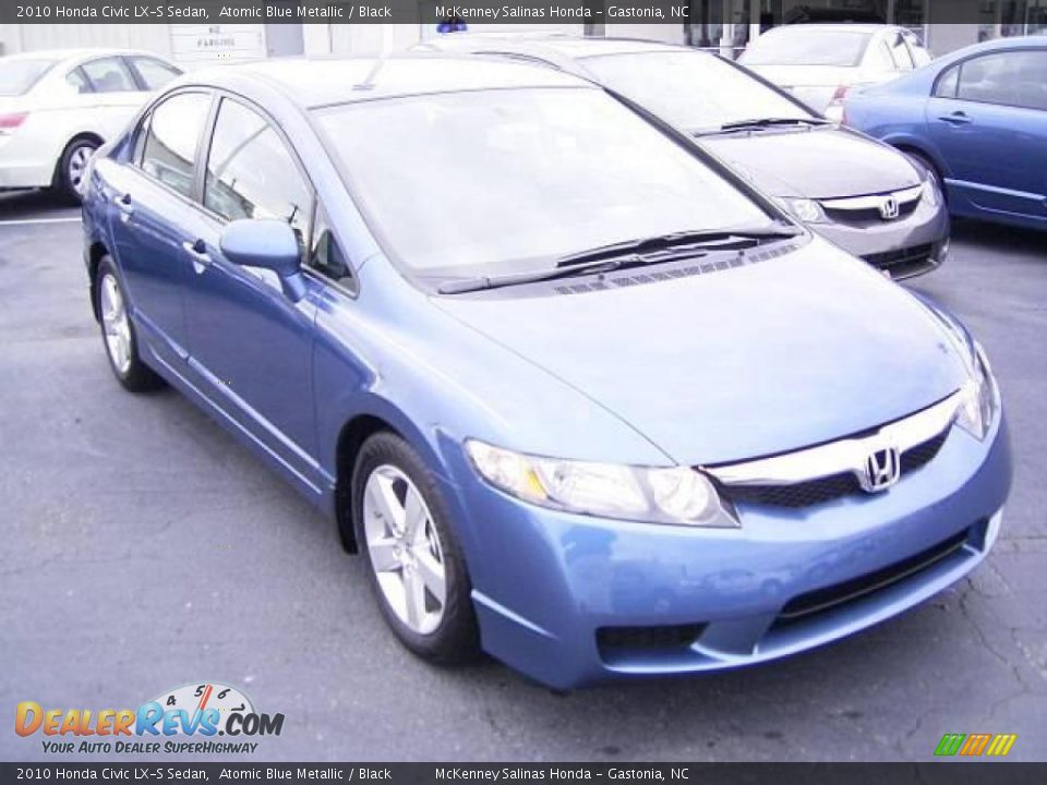 2010 Honda Civic LX-S Sedan Atomic Blue Metallic / Black Photo #5