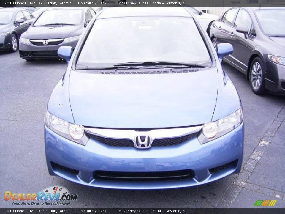 2010 Honda Civic LX-S Sedan Atomic Blue Metallic / Black Photo #6