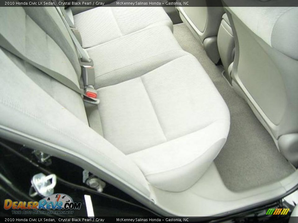 2010 Honda Civic LX Sedan Crystal Black Pearl / Gray Photo #14