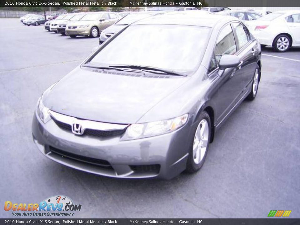 2010 Honda Civic LX-S Sedan Polished Metal Metallic / Black Photo #1