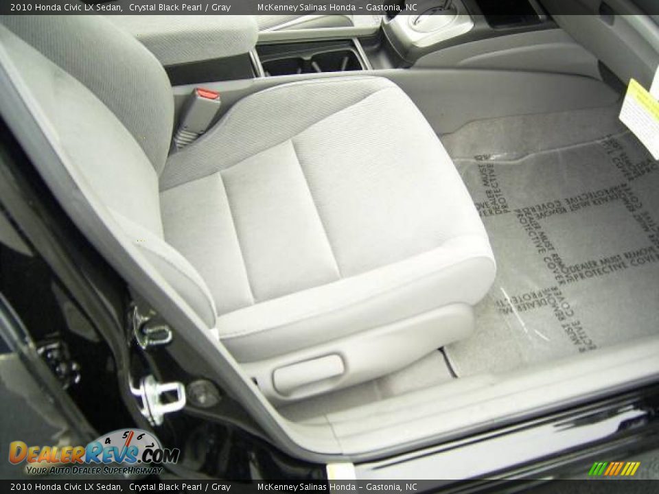 2010 Honda Civic LX Sedan Crystal Black Pearl / Gray Photo #15